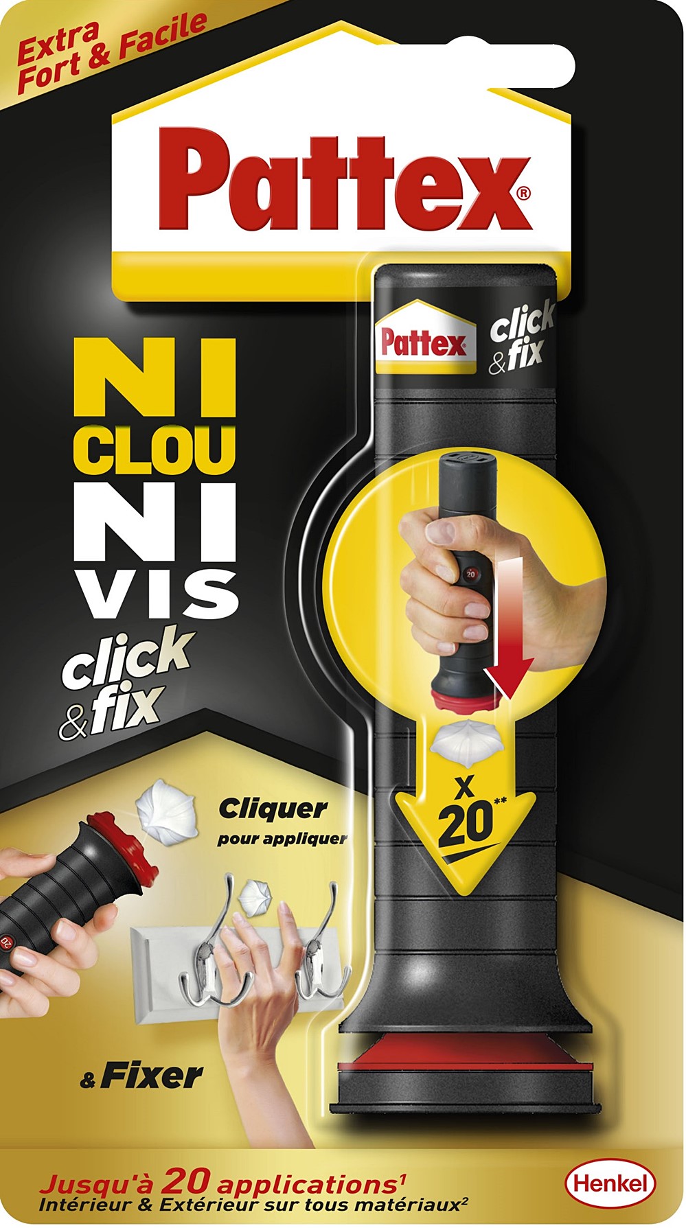 Colle Ni Clou Ni Vis Click & Fix 30gr - PATTEX